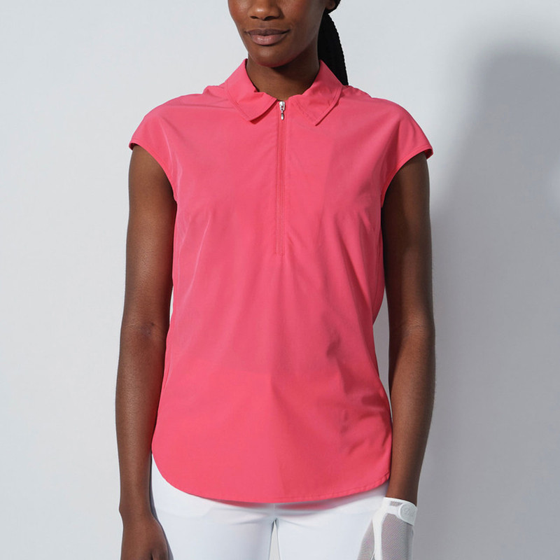 Daily Sports Acerra Intense Coral Cap Sleeve Polo