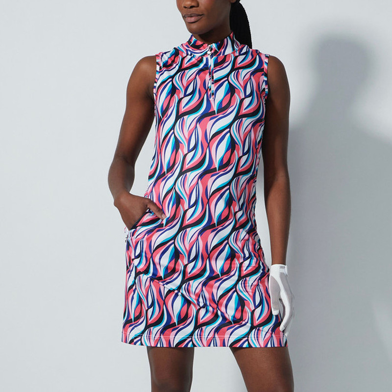 Daily Sports Carira Illusion Wave Sleeveless Dress