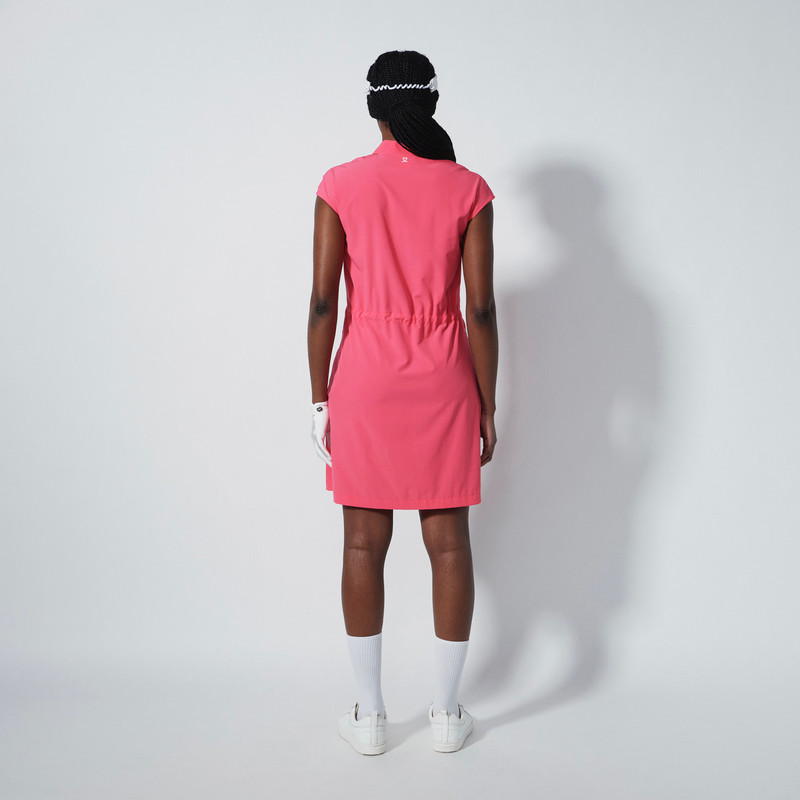 Daily Sports Acerra Intense Coral Cap Sleeve Dress