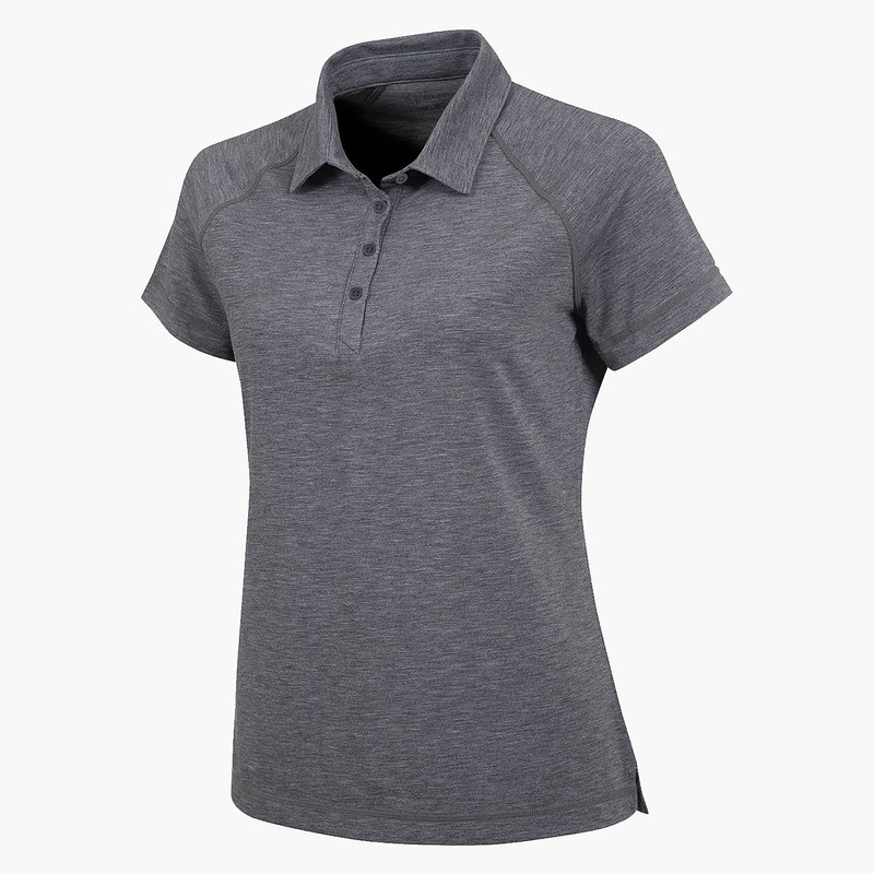 Sunice Gail Short Sleeve Melange Knit Polo