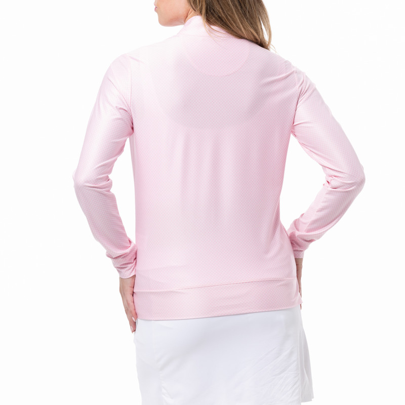 SanSoleil Rose Quartz Check Melange SolTek Ice Pullover