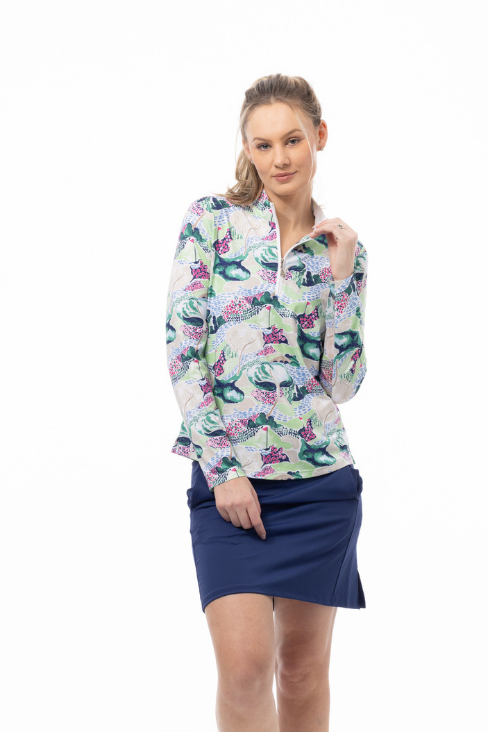 SanSoleil Azalea Augusta SolCool Long Sleeve Mock