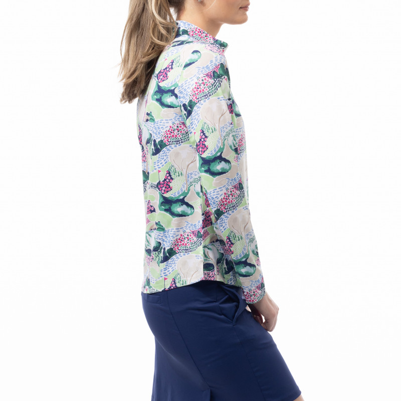 SanSoleil Azalea Augusta SolCool Long Sleeve Mock