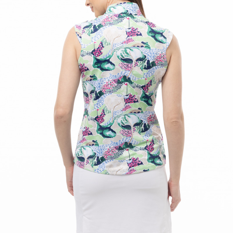 SanSoleil Azalea Augusta SolCool Sleeveless Mock