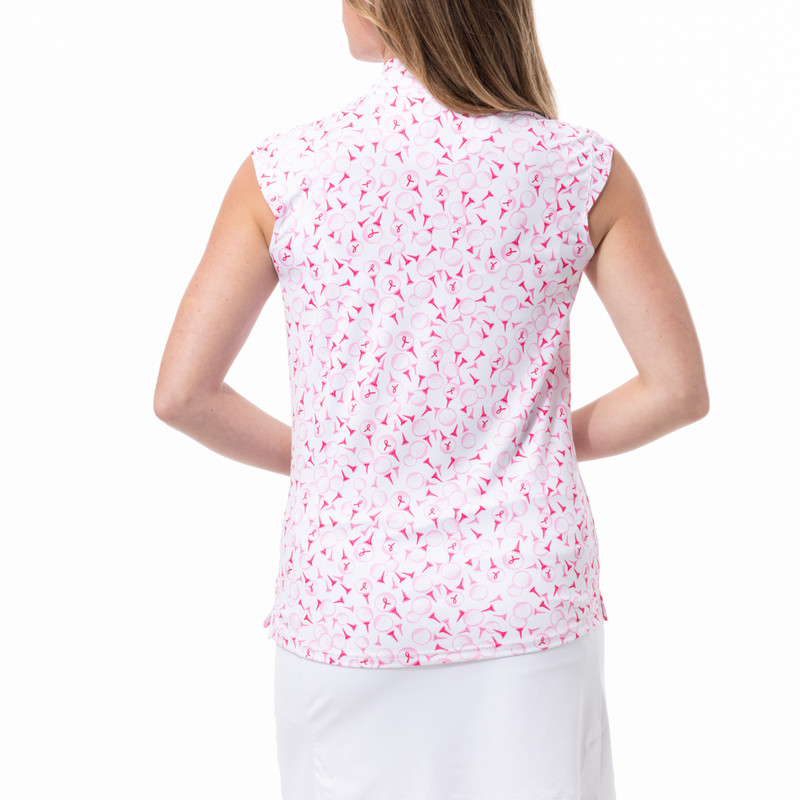 SanSoleil Play For P.I.N.K. SolCool Sleeveless Mock