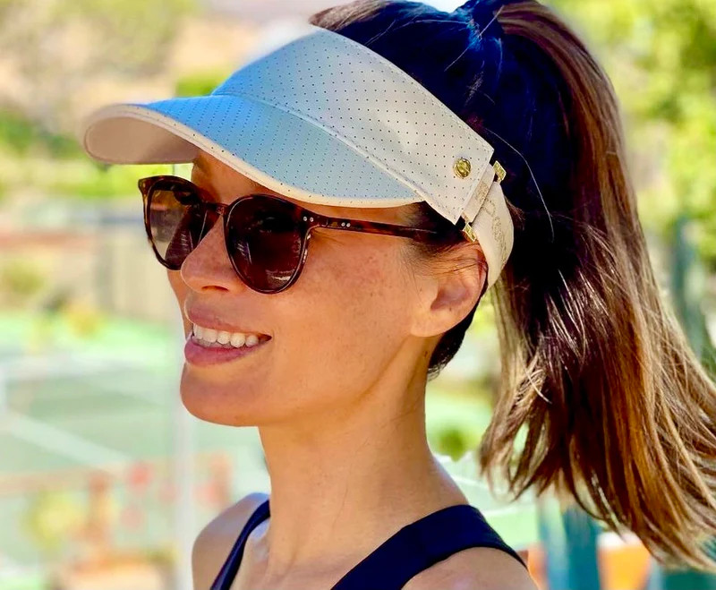 FENIX Leather Visor - White/Gold