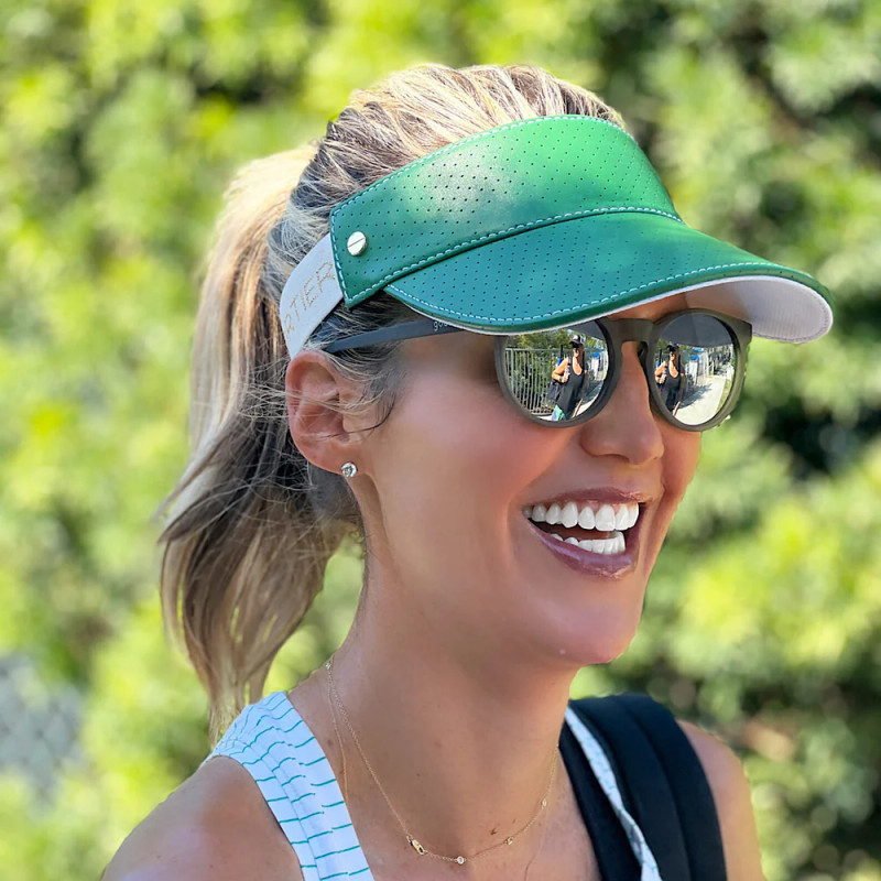 FENIX Leather Visor - Green/Navy/Gold