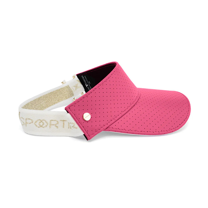 FENIX Leather Visor - Flamingo Pink/Gold