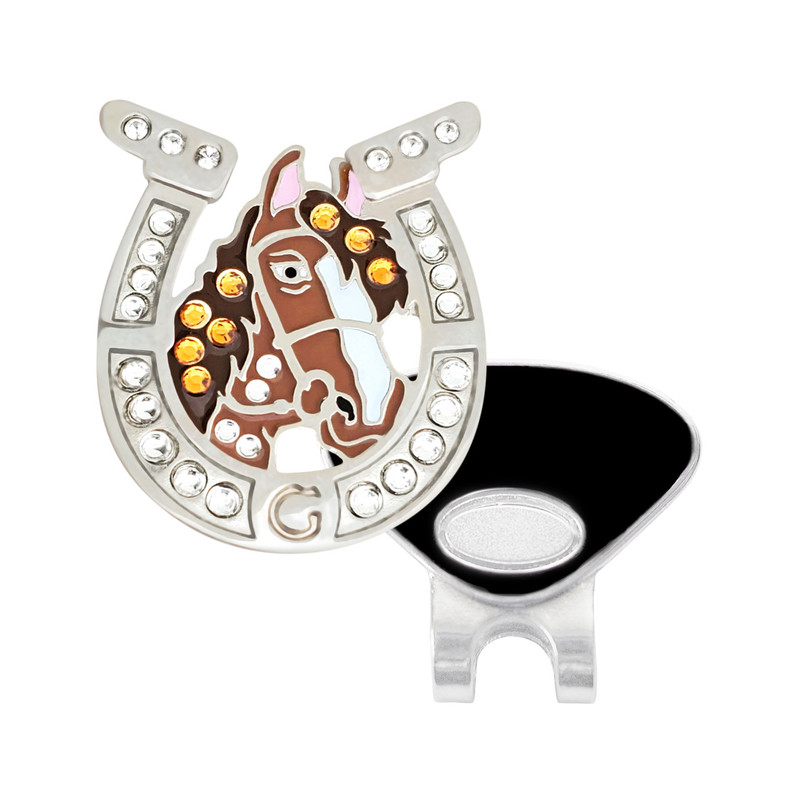 Navika Ballmarker with Swarovski® Crystals - Lucky Horseshoe