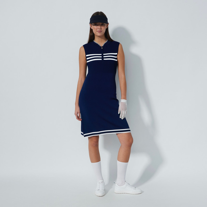 Daily Sports Awara Navy Sleeveless Knit Dress