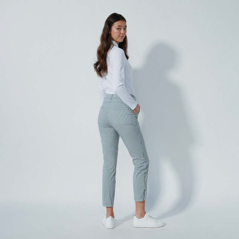 Daily Sports Diane Khaki/White Check 27" Ankle Pant