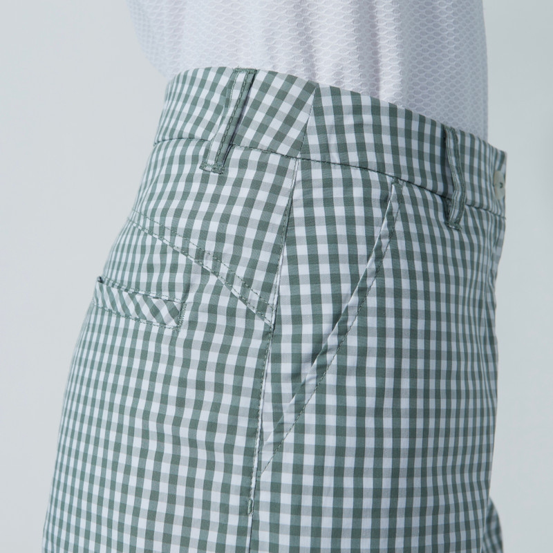 Daily Sports Diane Khaki/White Check 4" Short