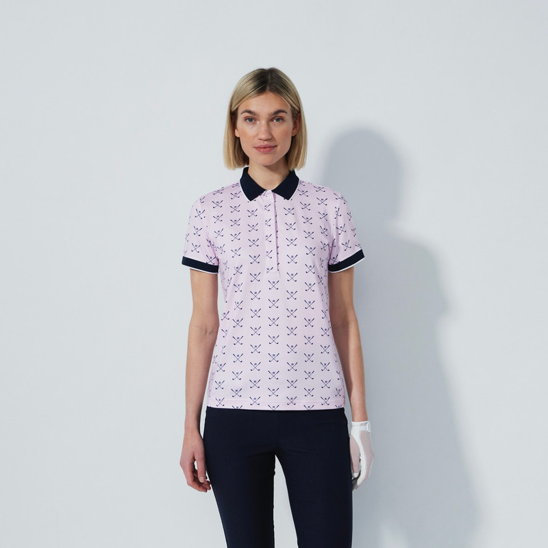 Daily Sports Clubs Pink Short Sleeve Polo