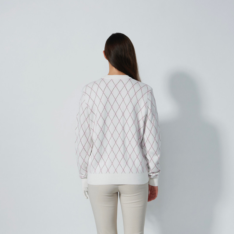 Daily Sports Pink Argyle Cashmere Cardigan
