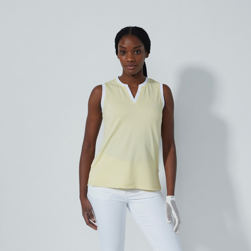 Daily Sports Massy Yellow Sleeveless Top