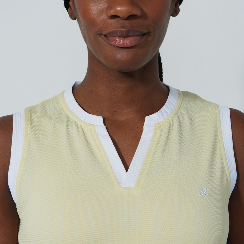 Daily Sports Massy Yellow Sleeveless Top