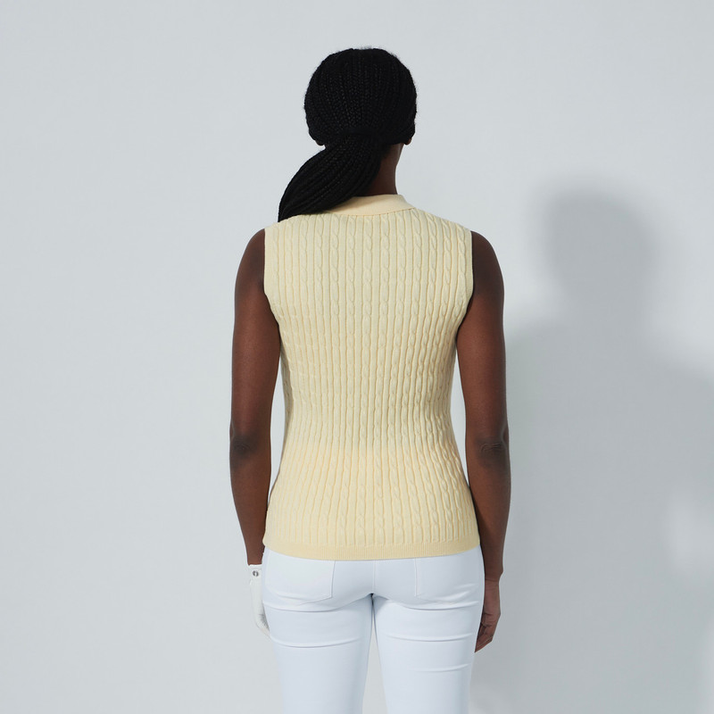 Daily Sports Madelene Sleeveless Cable Knit Sweater