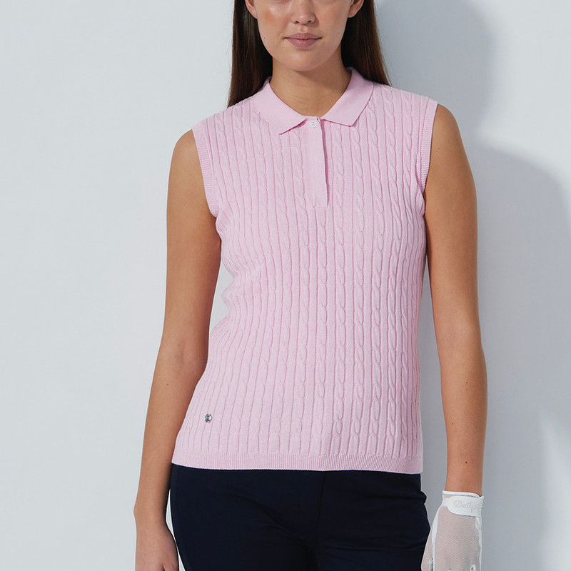 Daily Sports Madelene Sleeveless Cable Knit Sweater