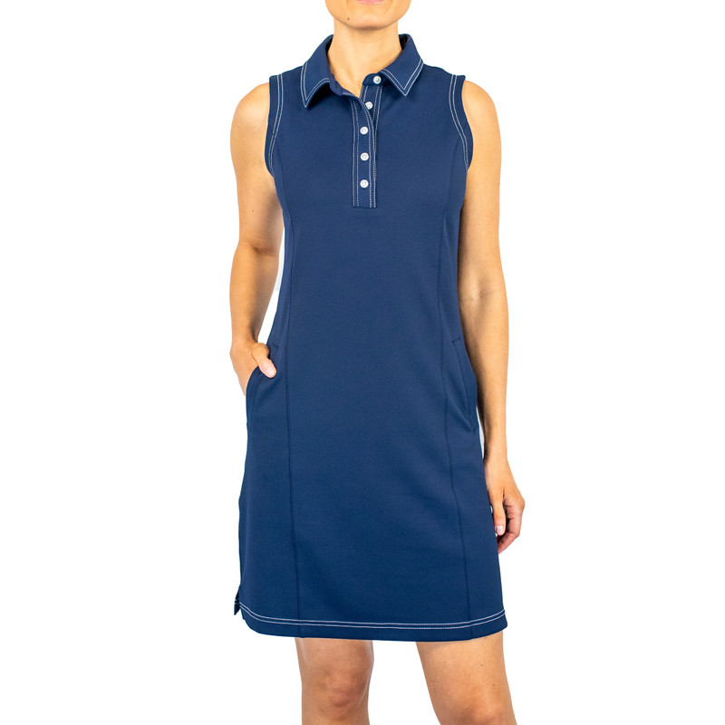 BelynKey Charlotte Navy Sleeveless Dress