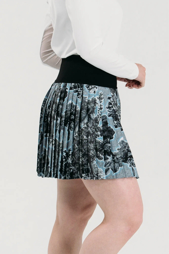 Foray Golf Pleated Print Performance Skort