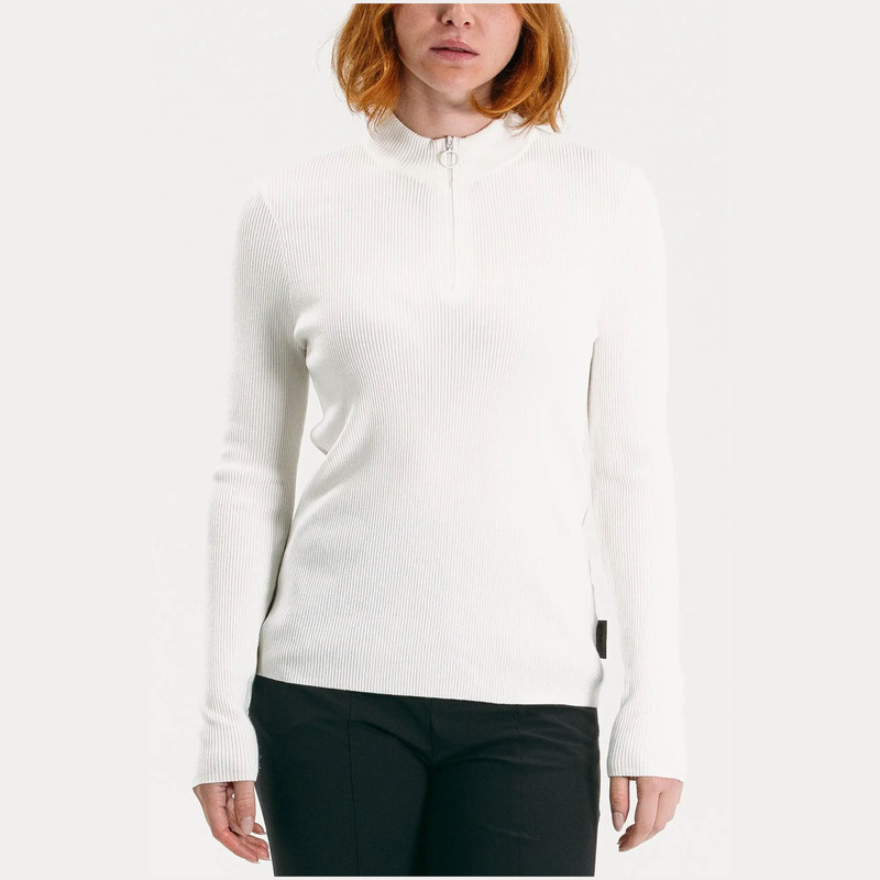 Foray Golf Rib Quarter Zip Long Sleeve Mock