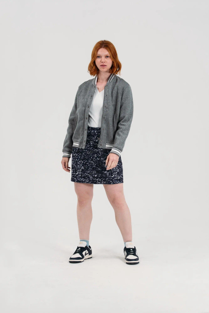 Foray Golf Boucle Button Front Skort