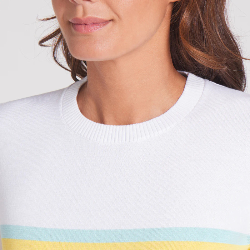Puma Resort Sunny Yellow Stripe Sweater