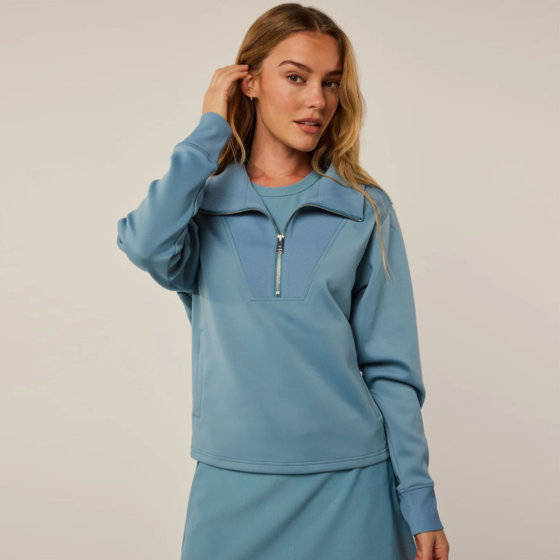 Greyson Agave Wren Quarter Zip Pullover