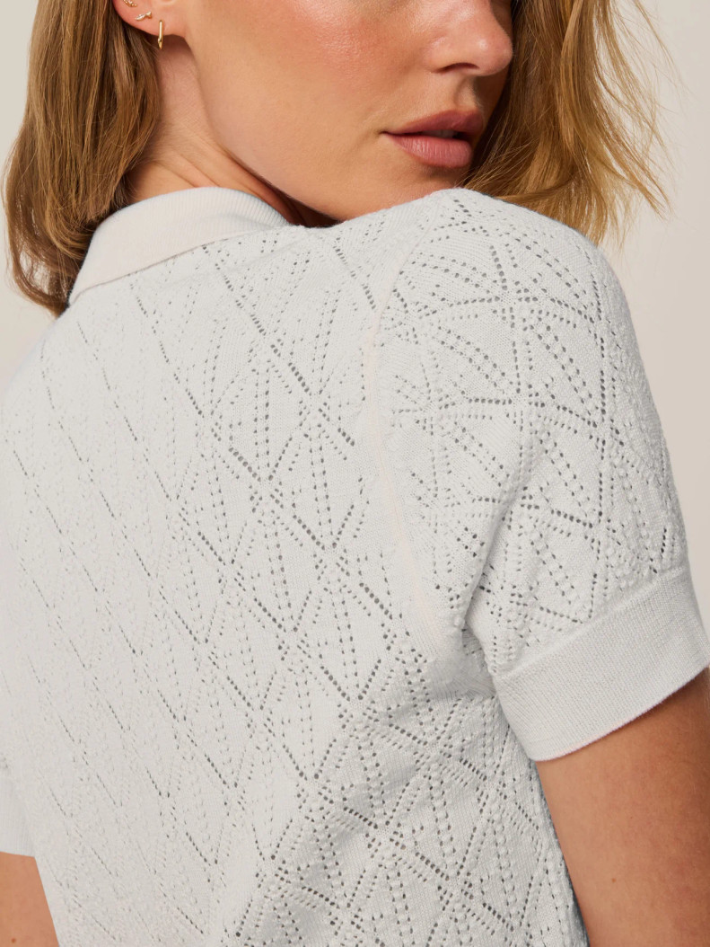 Greyson Arctic Pointelle Bardot Sweater