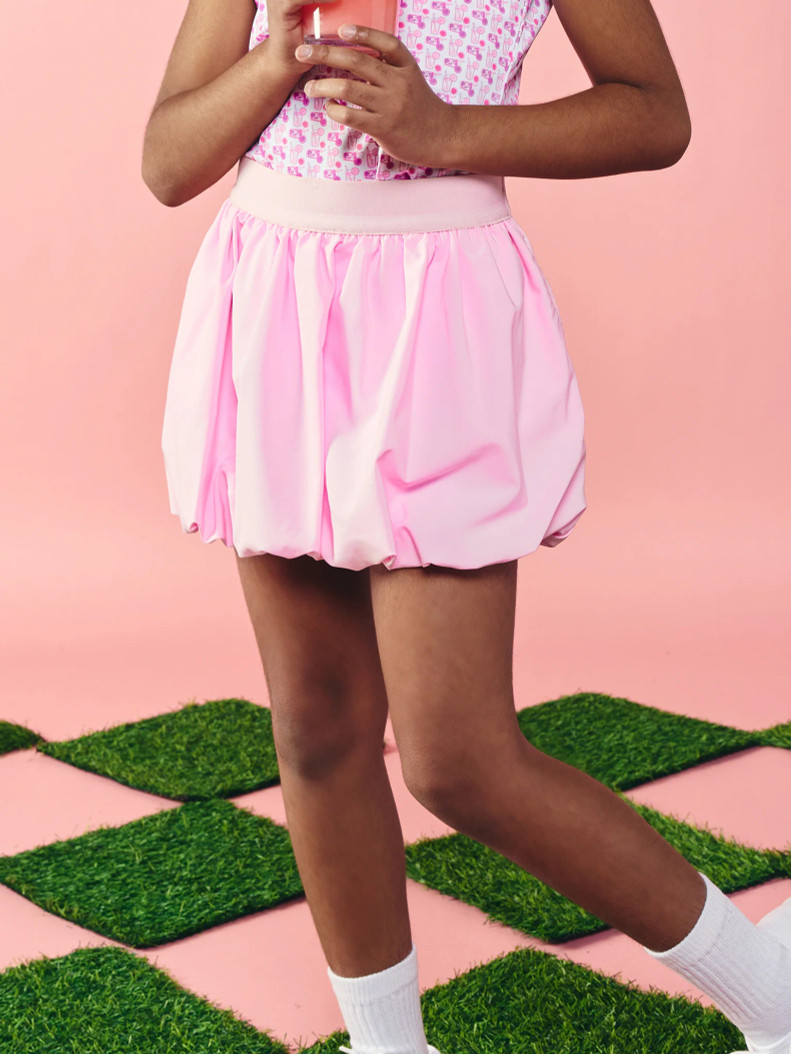 GARB Girls Nessa Pink Bubble Golf Skort