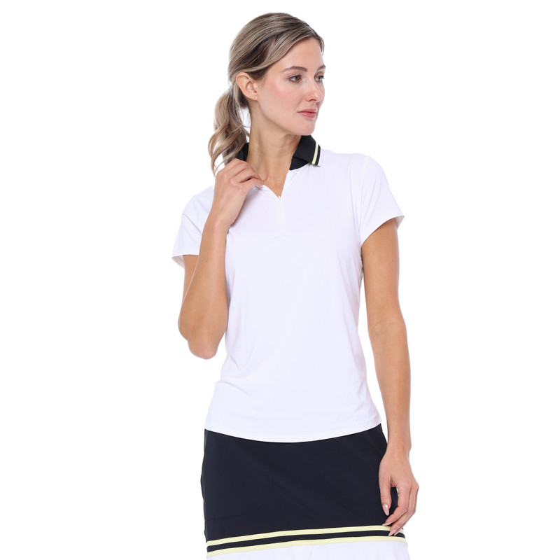 BelynKey Penny Lane Chalk Short Sleeve Polo