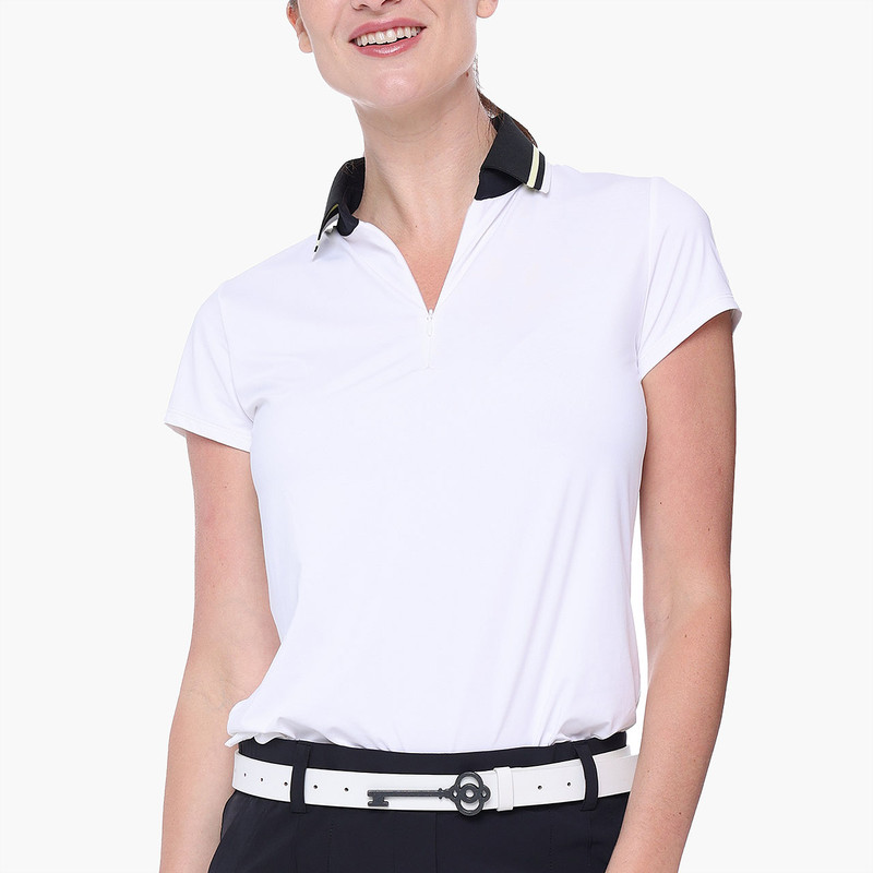 BelynKey Penny Lane Chalk Short Sleeve Polo