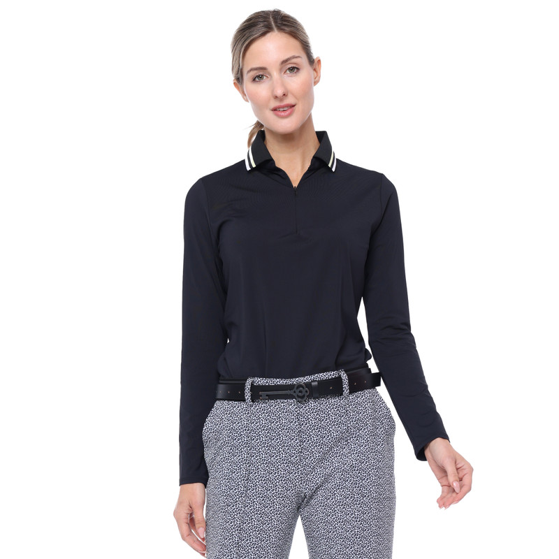 BelynKey Penny Lane Onyx Long Sleeve Polo