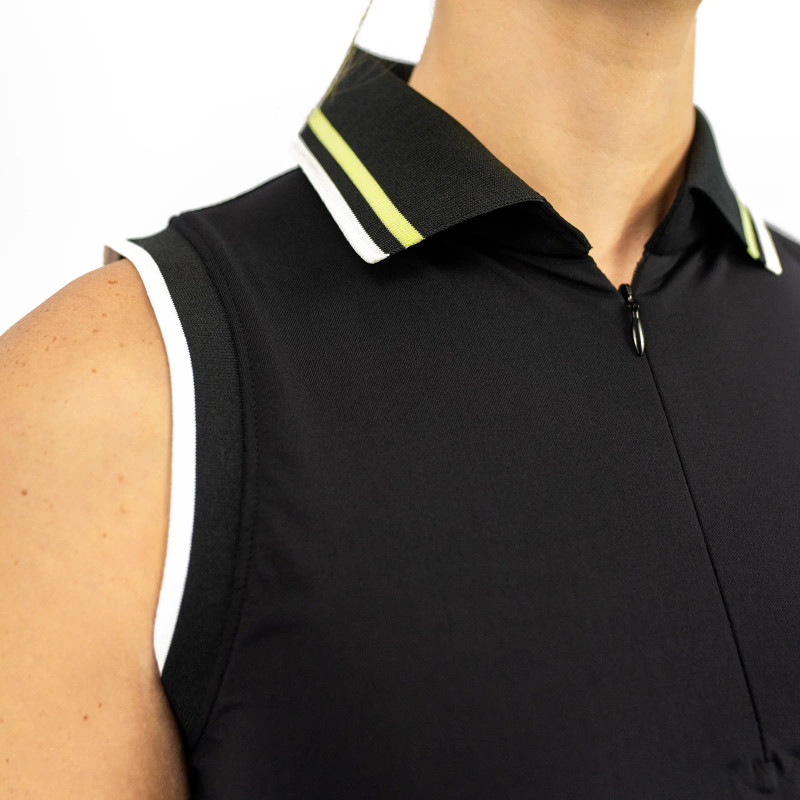 BelynKey Penny Lane Onyx Sleeveless Polo