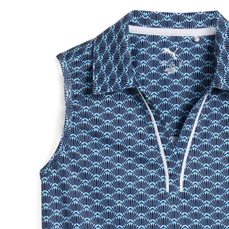 Puma Girls Scallop Sleeveless Polo