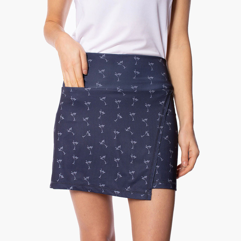 Golftini Pull On Asymmetrical Tech Skort - Shaken