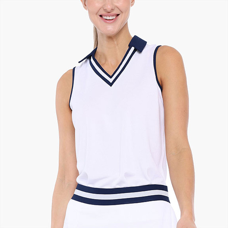 BelynKey Ava Pique Sleeveless Polo
