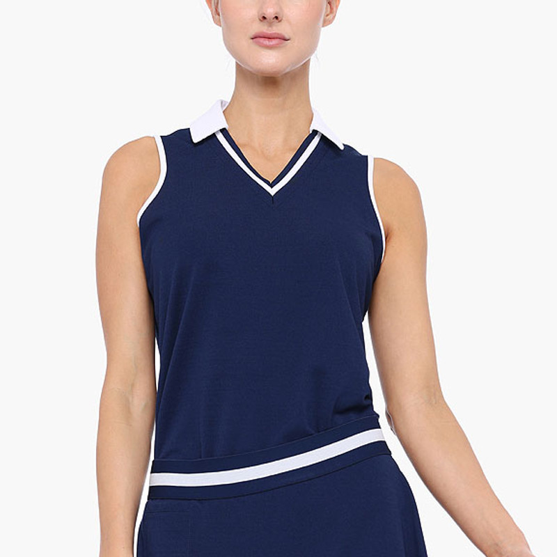 BelynKey Ava Pique Sleeveless Polo
