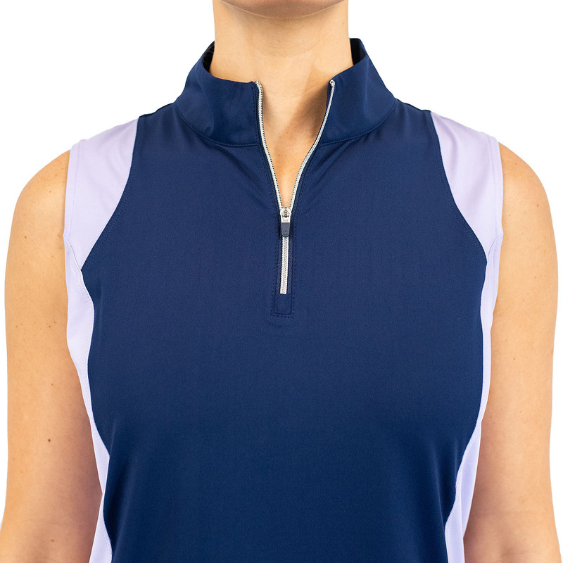 BelynKey Ink/Lavender Victoria Sleeveless Mock