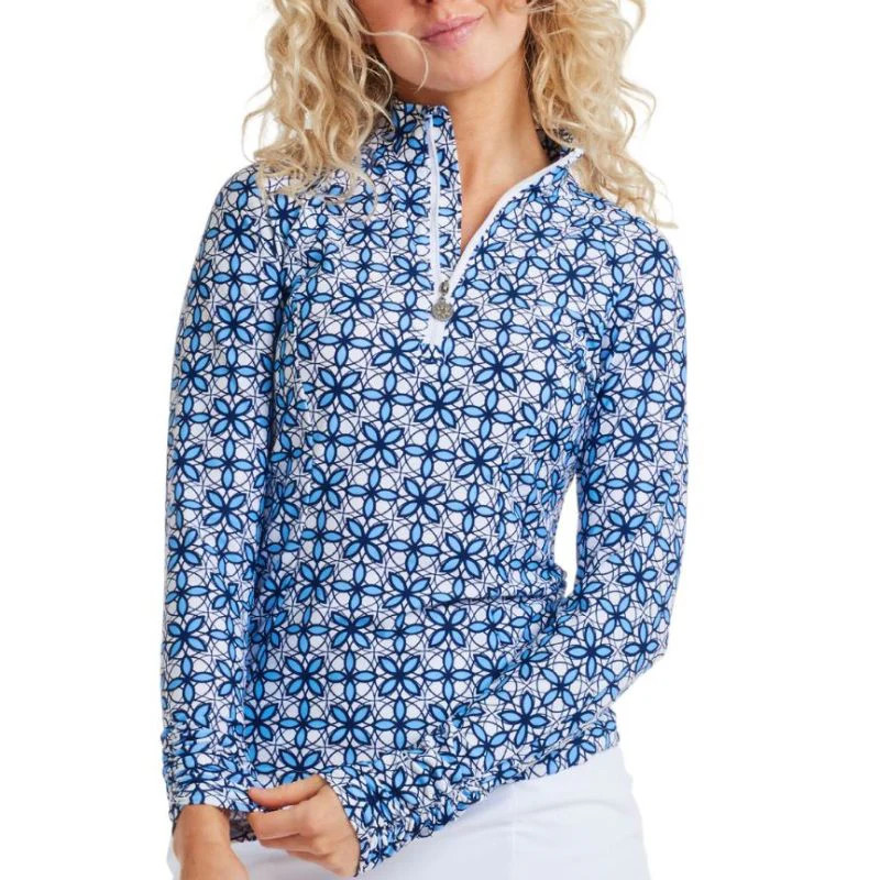 TzuTzu Casablanca Sara Ruched Long Sleeve Mock