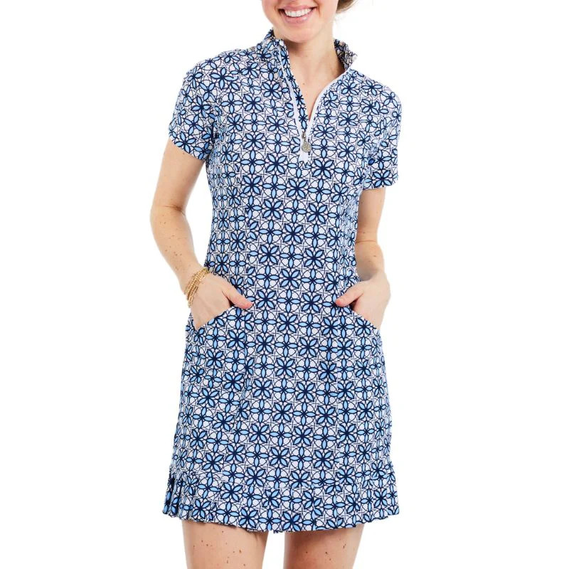 TzuTzu Casablanca Pennie Short Sleeve Pleat Dress