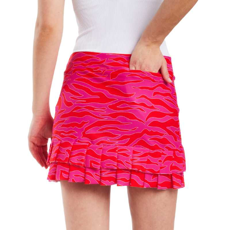 TzuTzu Huntress ChaCha 16" Double Knift Pleat Golf Skort