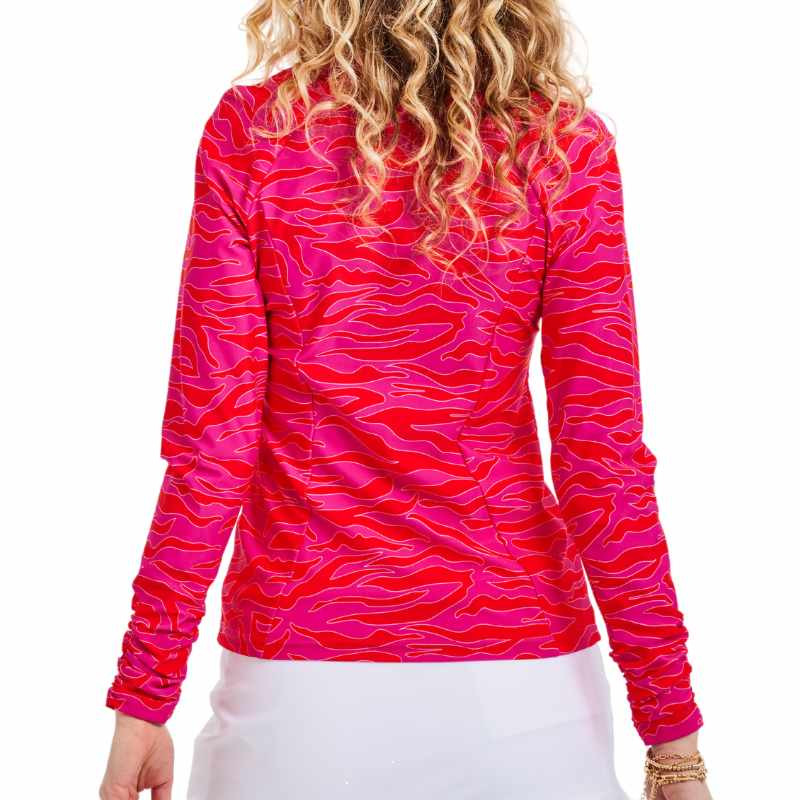 TzuTzu Huntress Sara Ruched Long Sleeve Mock