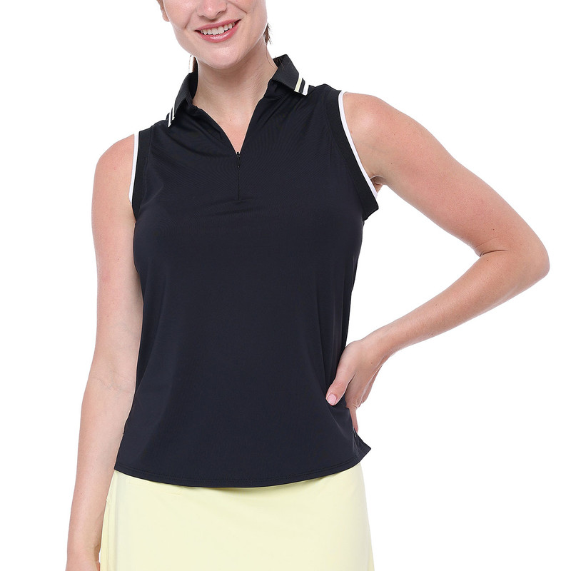 BelynKey Penny Lane Onyx Sleeveless Polo