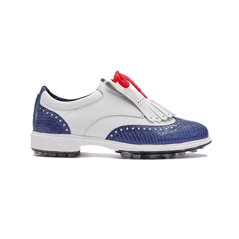 Royal Albartross Tailor Navy Wingtip Golf Shoe