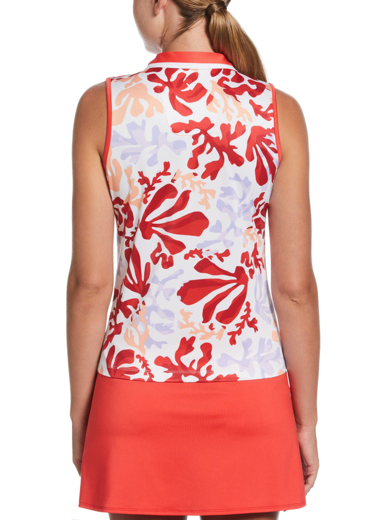 Callaway Summer Abstract Floral Golf Polo
