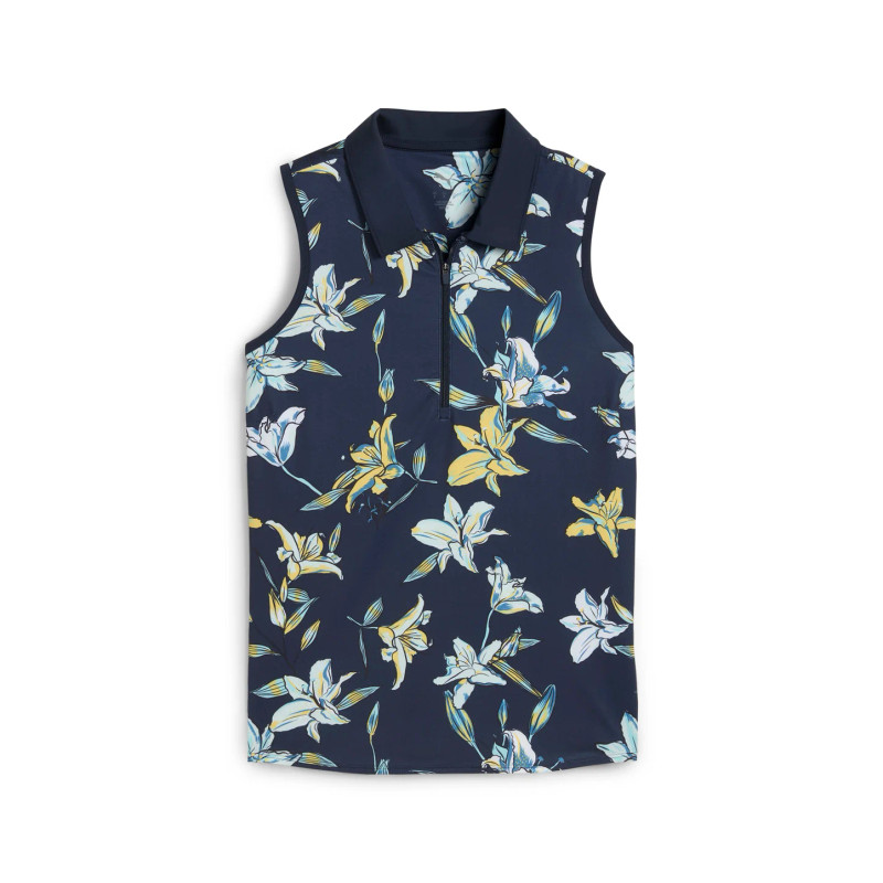 PUMA Lily Floral MATTR Sleeveless Polo