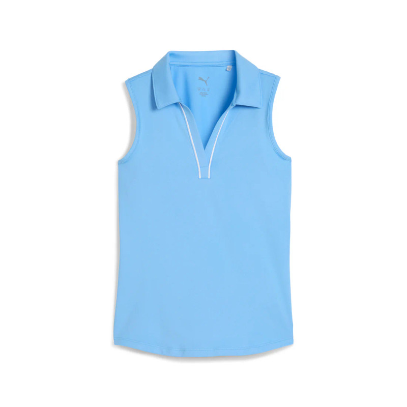 Puma Girls Cloudspun Piped Sleeveless Polo