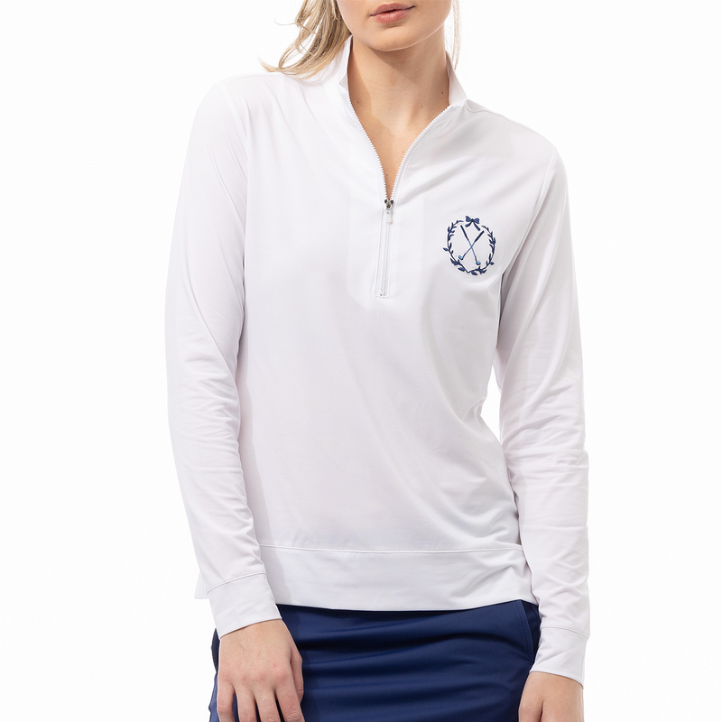SanSoleil SolMelange Golf Club Quarter Zip Pullover
