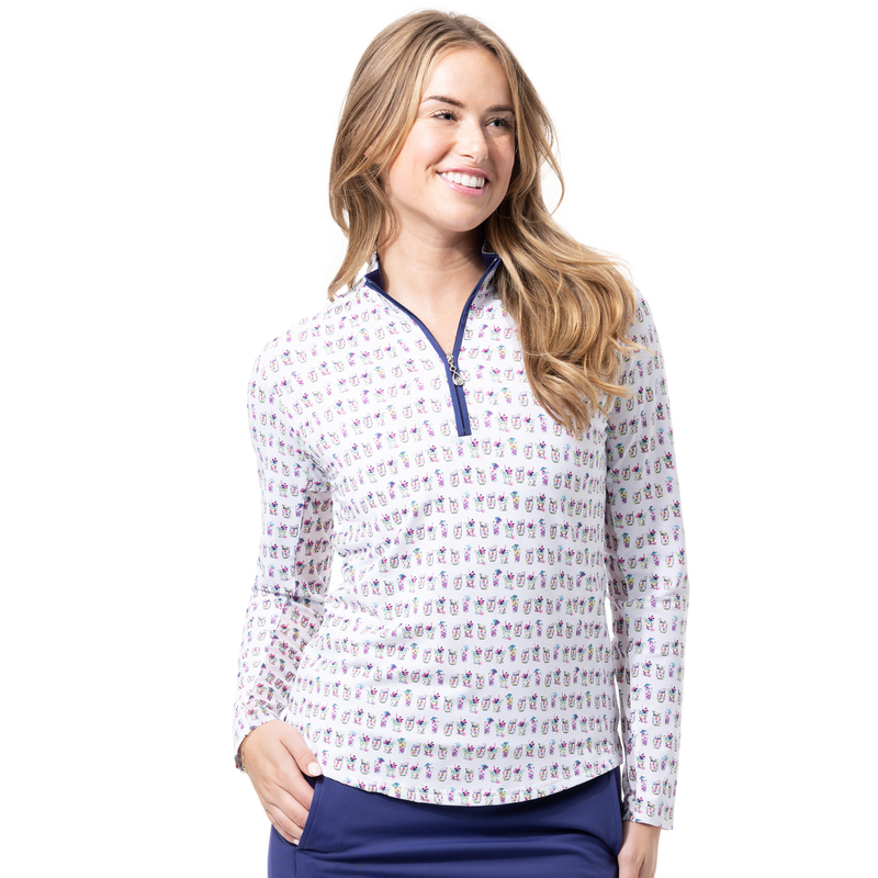 SanSoleil Bay Breeze Long Sleeve SolTeK LUX Mock